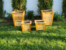 Load image into Gallery viewer, Cedar Planters - Tall and Short
