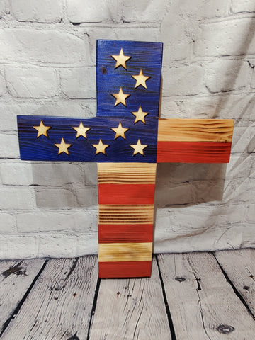 Wooden Flag Crosses