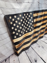 Load image into Gallery viewer, Wooden Wavy American Flag - Standard Size
