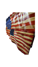 Load image into Gallery viewer, Wooden Wavy American Flag - Standard Size
